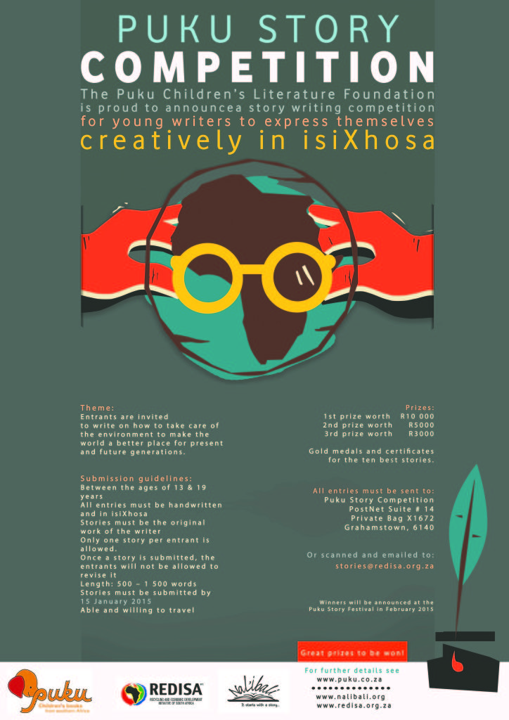 PUKU's colourful poster for their isiXhosa writing competition 