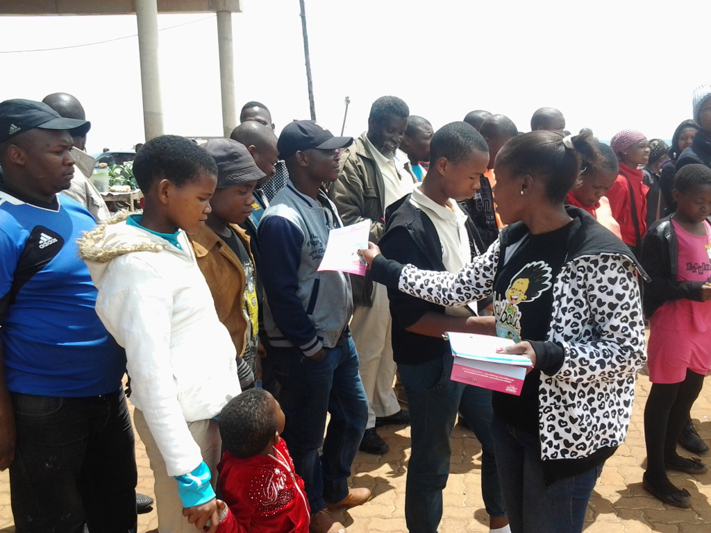 8. distributing sotry power information leaflets