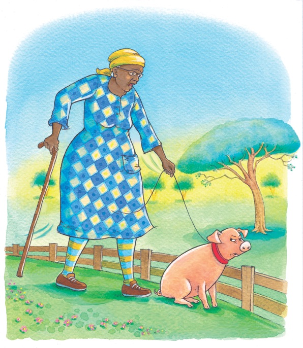 Old lady & Pig 1.lo res