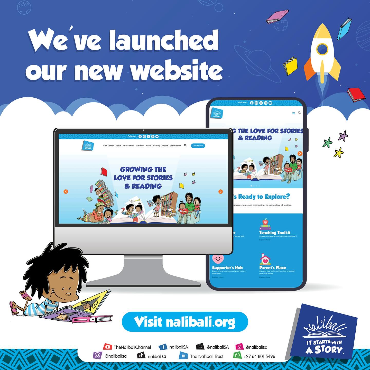 New Look, Same Mission: Growing a love for stories and reading!

Say hello to our new website!

Whether you're searching for children's reading materials in your home language, insightful leadership articles, or ways to boost literacy in your community, it's now easier than ever to find what you need!

Visit our new website on the link in the bio.

#nalibali #education #readingforenjoyment #reading #literacy #ReadingForFun #storytelling #stories #story #newwebsite #literacywebsite #africanstories #AfricanChildrenStories