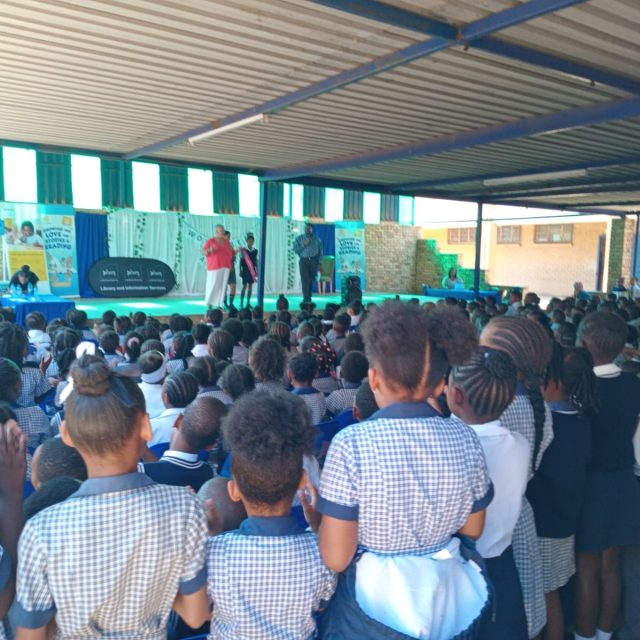 Children from Boekenhout Primary School in Eldorado Park sit captivated as one of their teachers brings a story to life. Eyes focused, imaginations ignited and voices hushed in anticipation, the moment captures the magic of reading aloud and the power of stories to connect, inspire and nurture a lifelong love of reading.

Nal’ibali was supported in this initiative by one of our valued partners, the The Trevor Noah Foundation.

#NalibaliAndSledWRAD2026 #WorldReadAloudDay #WRAD2026