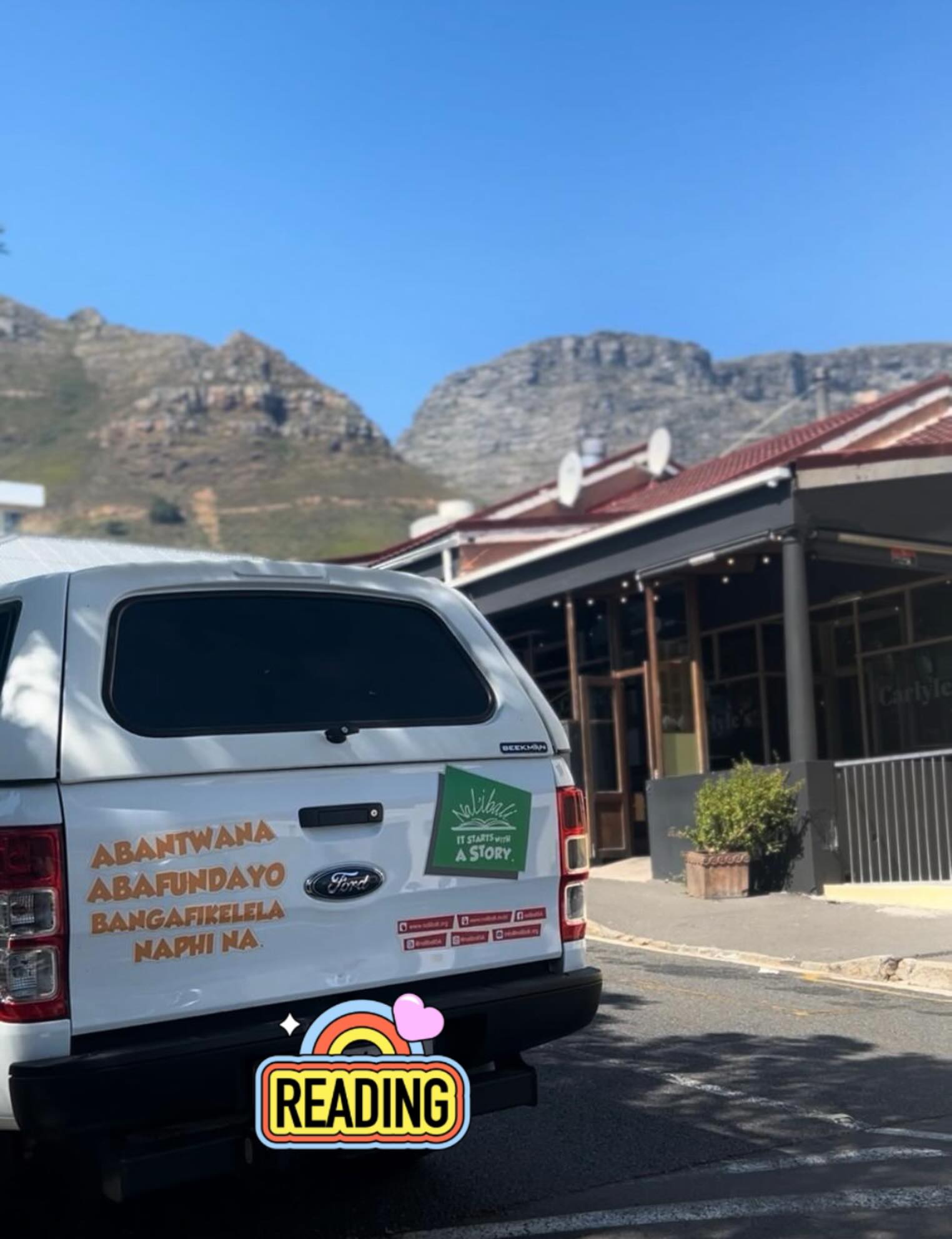 Every journey has a story. 

Have you spotted our Nal’ibali bakkie in your community?

If you have, you’ve already witnessed stories on the move, travelling from place to place, unlocking imagination, and bringing the joy of reading directly to children.

This is more than a vehicle. It’s a storyteller on wheels, carrying books, voices, and possibility into every stop it makes. 

Keep your eyes open… the next story might just be turning into your street, your school, or your community.