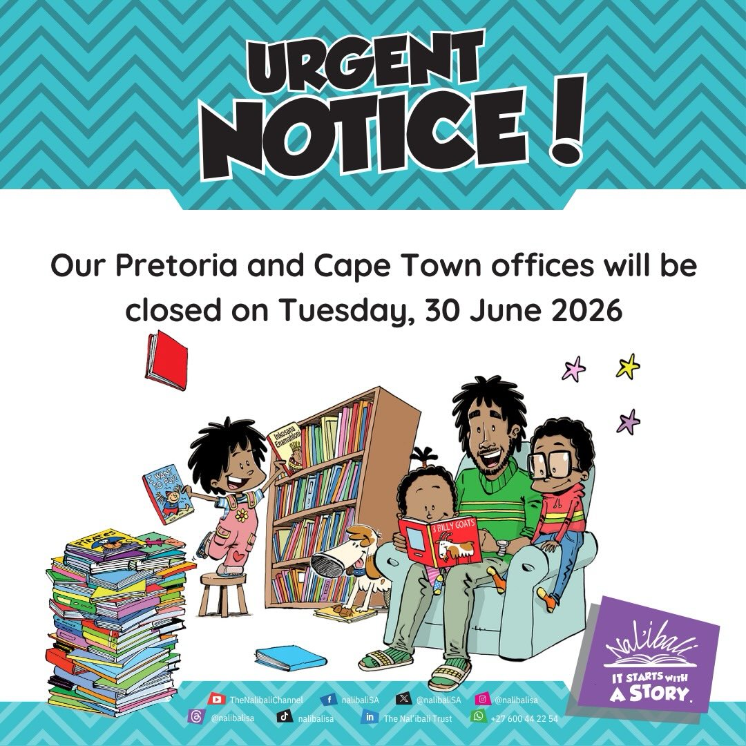 IMPORTANT NOTICE

Dear Nal’ibalians,

Please be advised that our Pretoria and Cape Town offices will be closed on Tuesday, 30 June 2026.

There will be no in-office services on this day. 

We kindly ask that you plan your visits, meetings, collections, and enquiries accordingly.

We apologise for any inconvenience this may cause and thank you for your understanding and continued support.