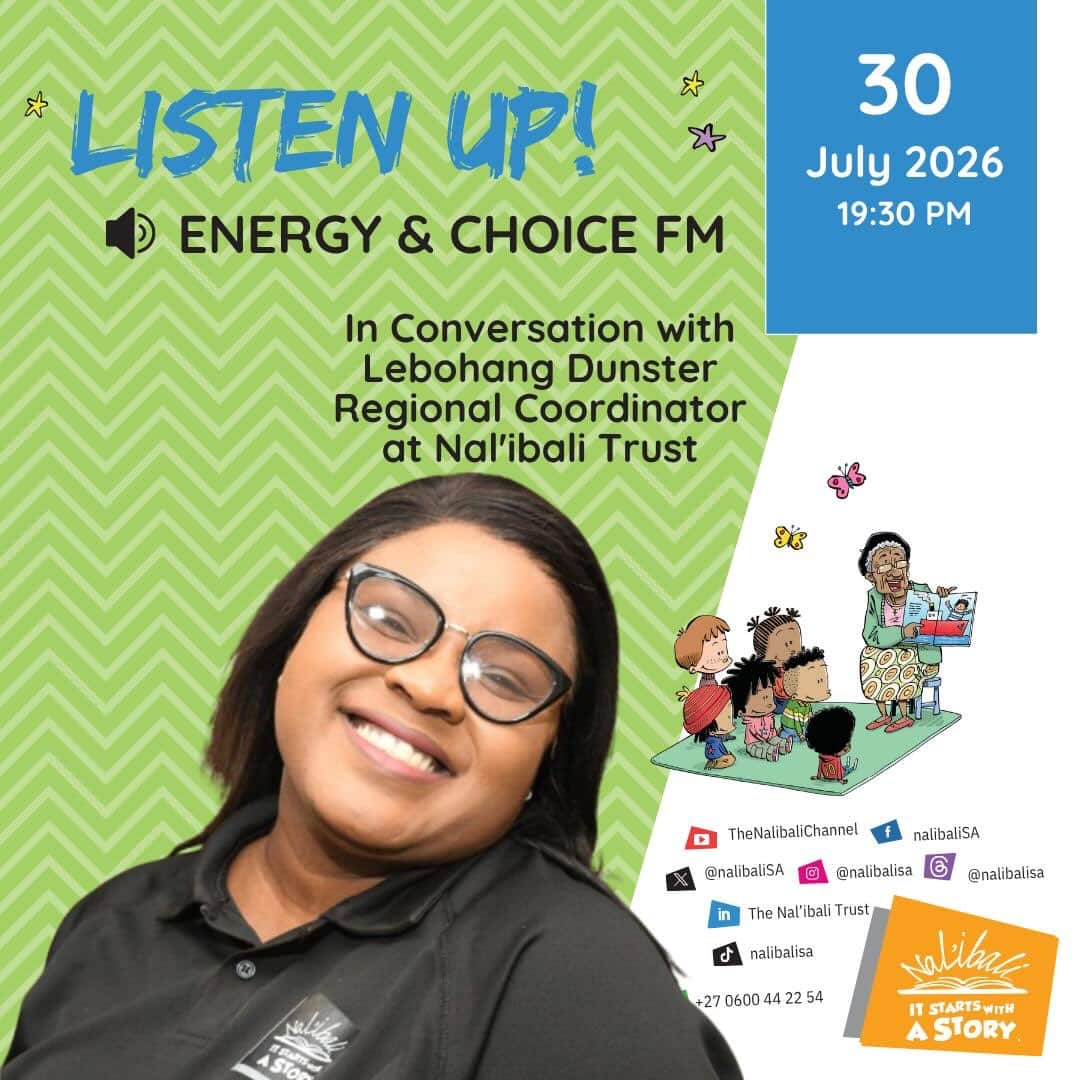 Can you really make time to read with your child? And why should adults keep reading too?

Join our Limpopo Regional Coordinator, Lebogang Dunster, this evening on Home Affairs with Lelo Mogaleadi as they unpack South Africa’s reading crisis and share simple, practical ways families can build a love of reading, even with busy schedules.

🗓️ Thursday, 30 July 2026
🕢 19:30–20:00
📻 Energy FM 105.8 & Choice FM 101.1

Don’t miss this important conversation about raising readers and building a stronger reading culture in South Africa.