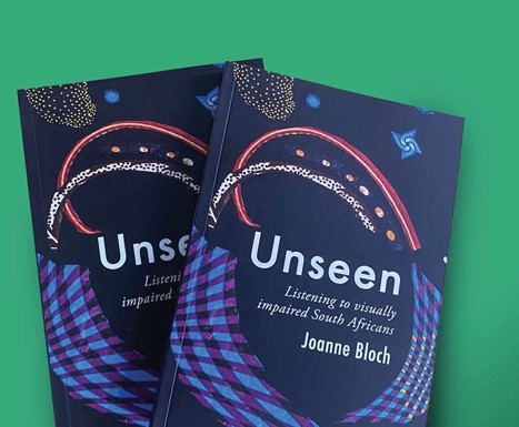 What does it mean to parent, nurture and share stories when you experience the world without sight?

In Unseen, author and artist Joanne Bloch invites readers to reflect on the experiences of caregivers who are visually impaired. Through striking artwork and thoughtful storytelling, the book explores the challenges they face while celebrating their resilience, love and the many ways they connect with their children.

Many readers will know Joanne from her children's stories published by Nal'ibali, including Message in a Bottle, Busi's Gift, Ginger, and her retellings of Tselane and the Giant, The Rain Bird and The Smell Thief. 

In Unseen, she turns her creative lens towards an adult audience, encouraging empathy, understanding and more inclusive communities.

This powerful book reminds us that every caregiver deserves to feel seen, supported and included, and that stories have the power to broaden our understanding of the world and one another.