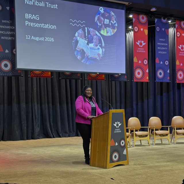 We’re at BRAG 2026!

Our MERL Specialist, Tshandapiwa Tshuma, is taking the stage to share insights into Nal’ibali’s impact and what the evidence tells us about the power of investing in children’s literacy.

From reaching communities across South Africa to building a nation of readers, our work is grounded in learning, evidence and measurable impact.

We’re proud to be part of conversations shaping a future where every child has the opportunity to read, learn and thrive.