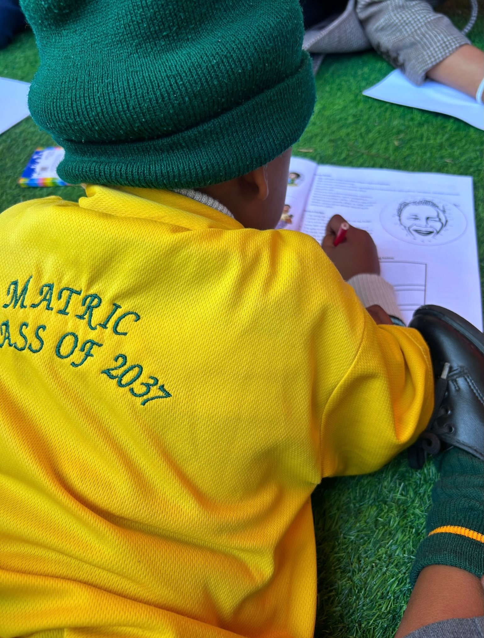 MATRIC CLASS OF 2037.

That message on a child’s shirt is a powerful reminder: the future starts now.

When we invest in literacy today, we invest in the children who will become tomorrow’s graduates, leaders, professionals and changemakers.

Invest in Nal’ibali. Invest in reading. Invest in the Class of 2037. Invest in their future.