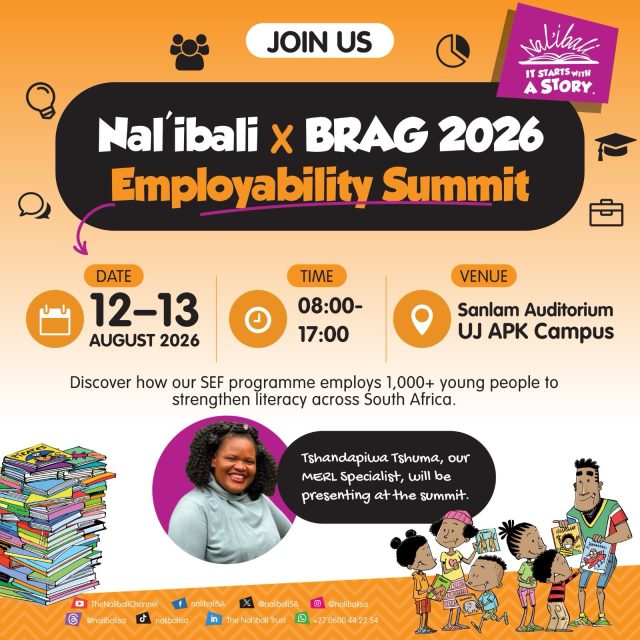 We’re heading to BRAG 2026!

From 12–13 August, we’ll join education leaders, young people and changemakers at the BRAG Employability Summit 2026 at UJ’s APK Campus (Sanlam Auditorium), exploring skills, opportunity and social impact.

We’ll showcase how we’re advancing literacy while creating opportunities through our SEF programme, which employs more than 1,000 young people across South Africa.

See you at BRAG 2026!