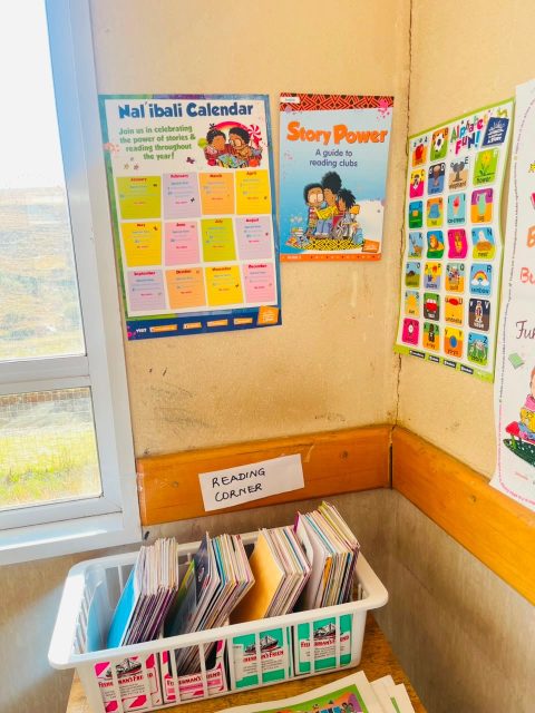 Reading Corners Week is underway in Elliot, eXhorha!

Together with Elliot Libraries, we’re preparing for Literacy Month, with Stepping Stones Pre-School and Ryno State Aided School now ready to welcome young readers.

A big thank you to Librarian Bongiwe Nkwenkwezi of Sakhisizwe Libraries for helping bring these reading spaces to life.

Together, we’re creating welcoming spaces where children can discover the joy of reading and build a lifelong love for books.