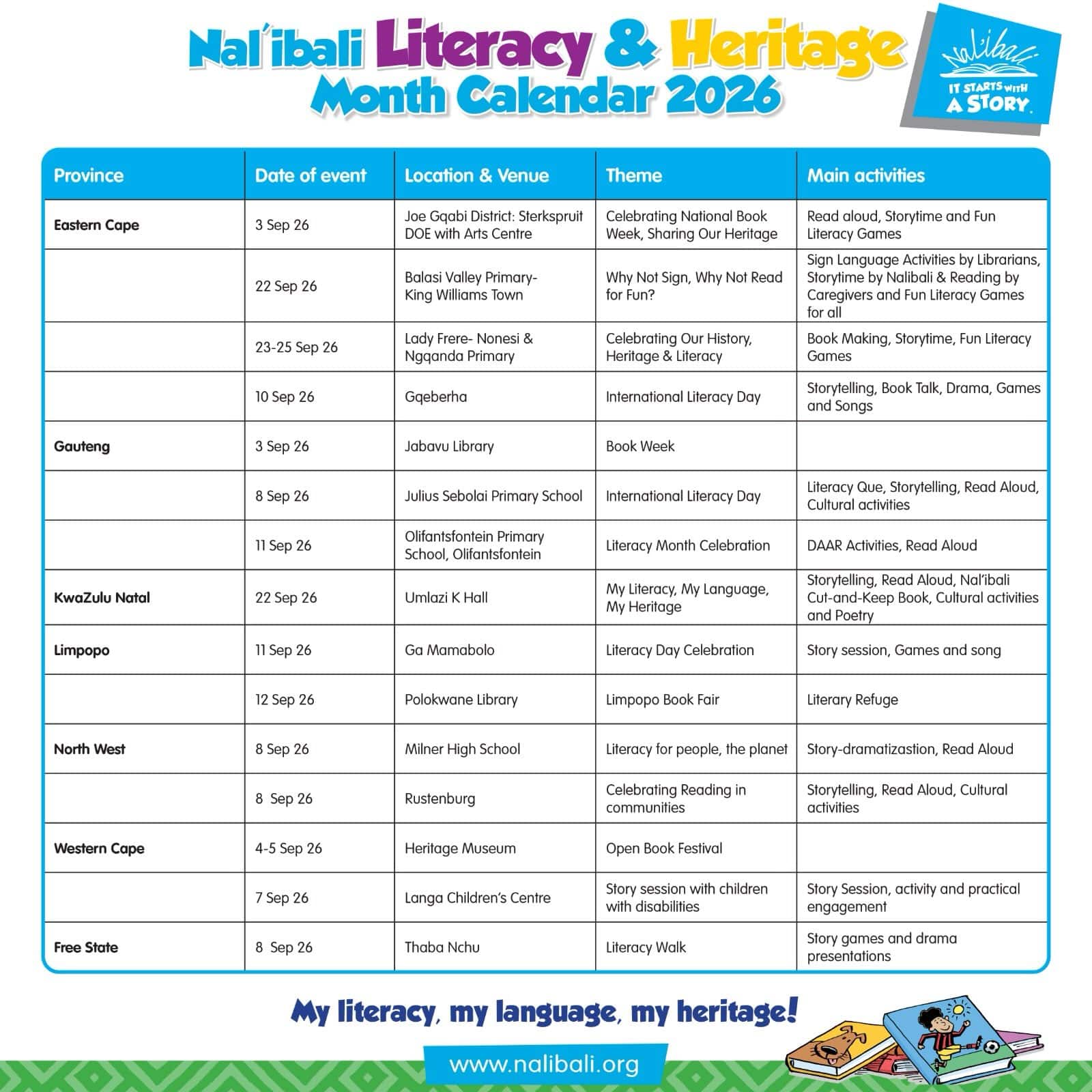 It’s Literacy Month and we’re not holding back!